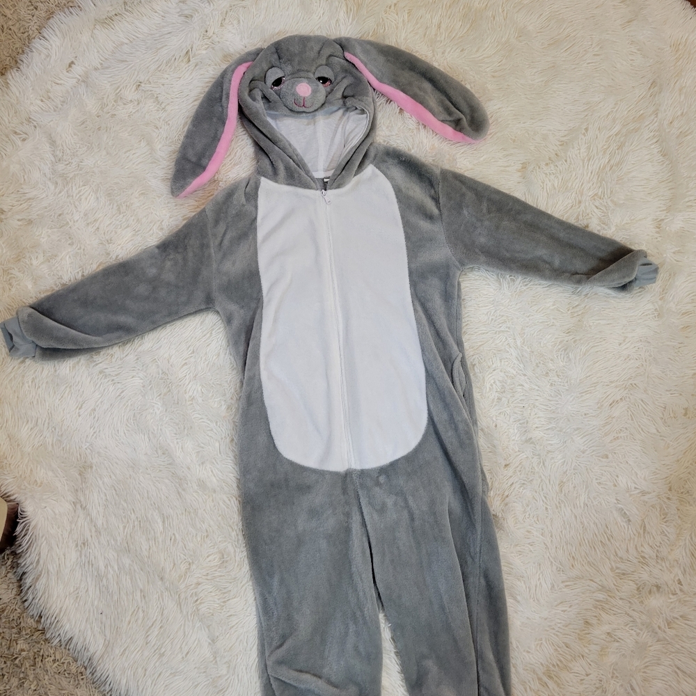 Adult Unisex Bunny Onesie Costume for Halloween Animal Cosplay size Small - Picture 1 of 12